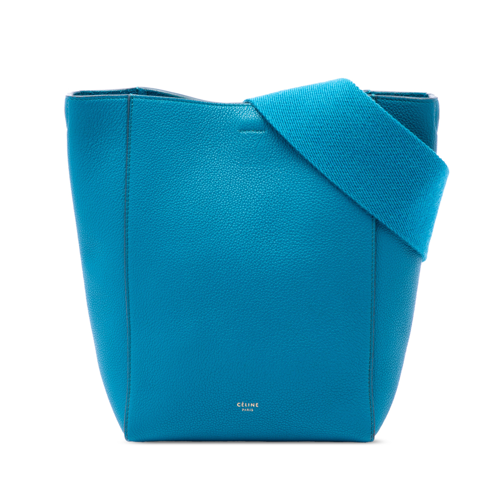 Pre-Loved Celine Small Soft Grained Calfskin Seau Sangle Bucket Bag